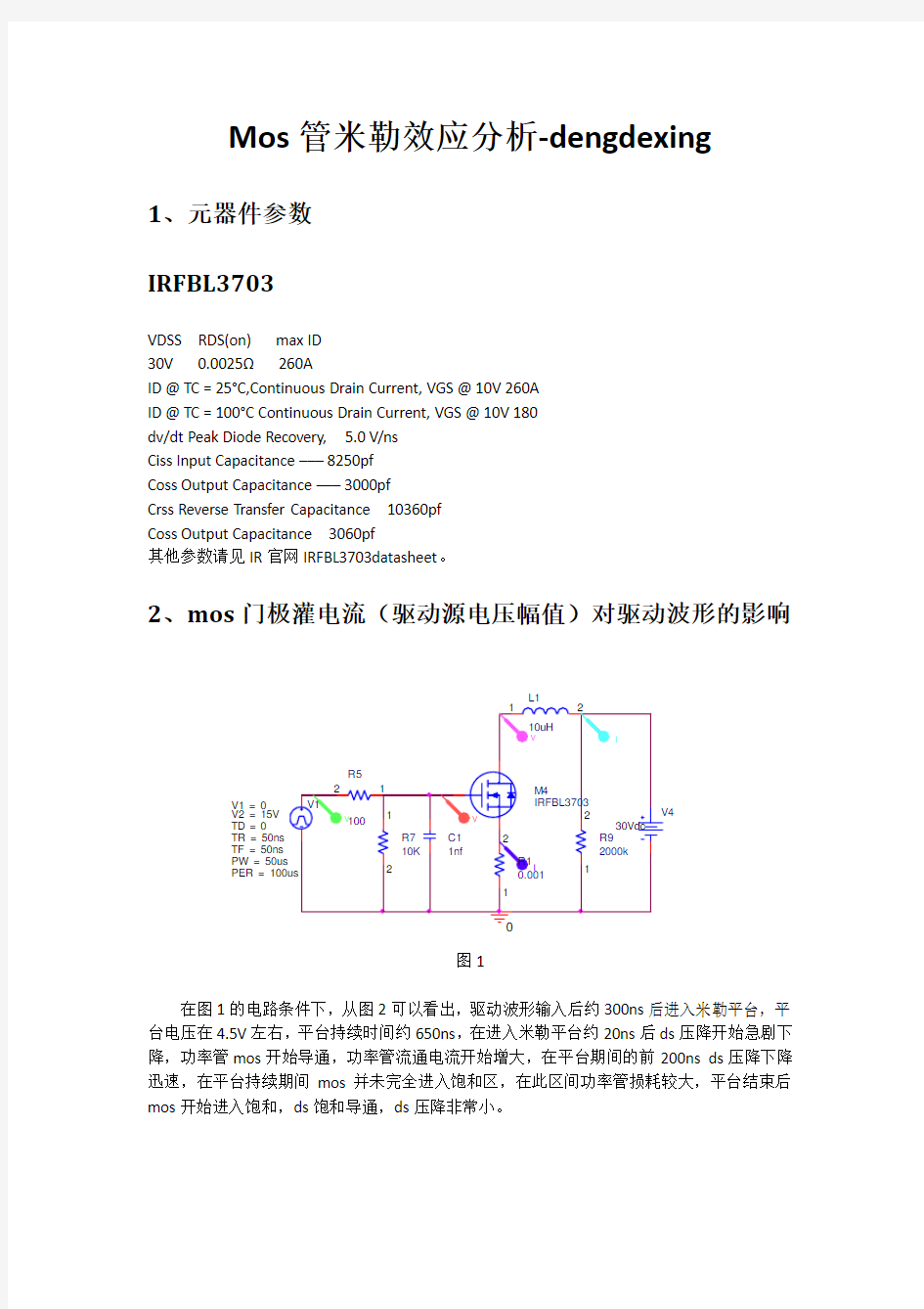 米勒效应分析