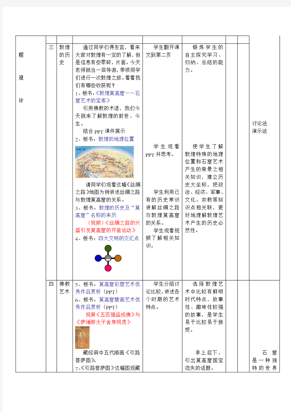 石窟艺术的宝库——敦煌莫高窟教案