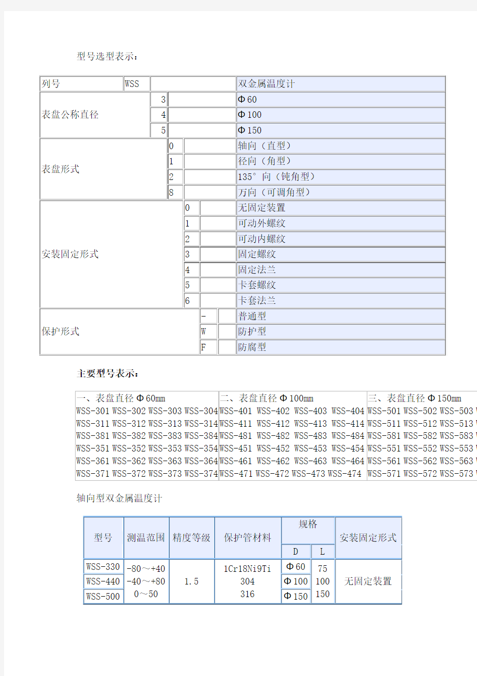 双金属温度计选型