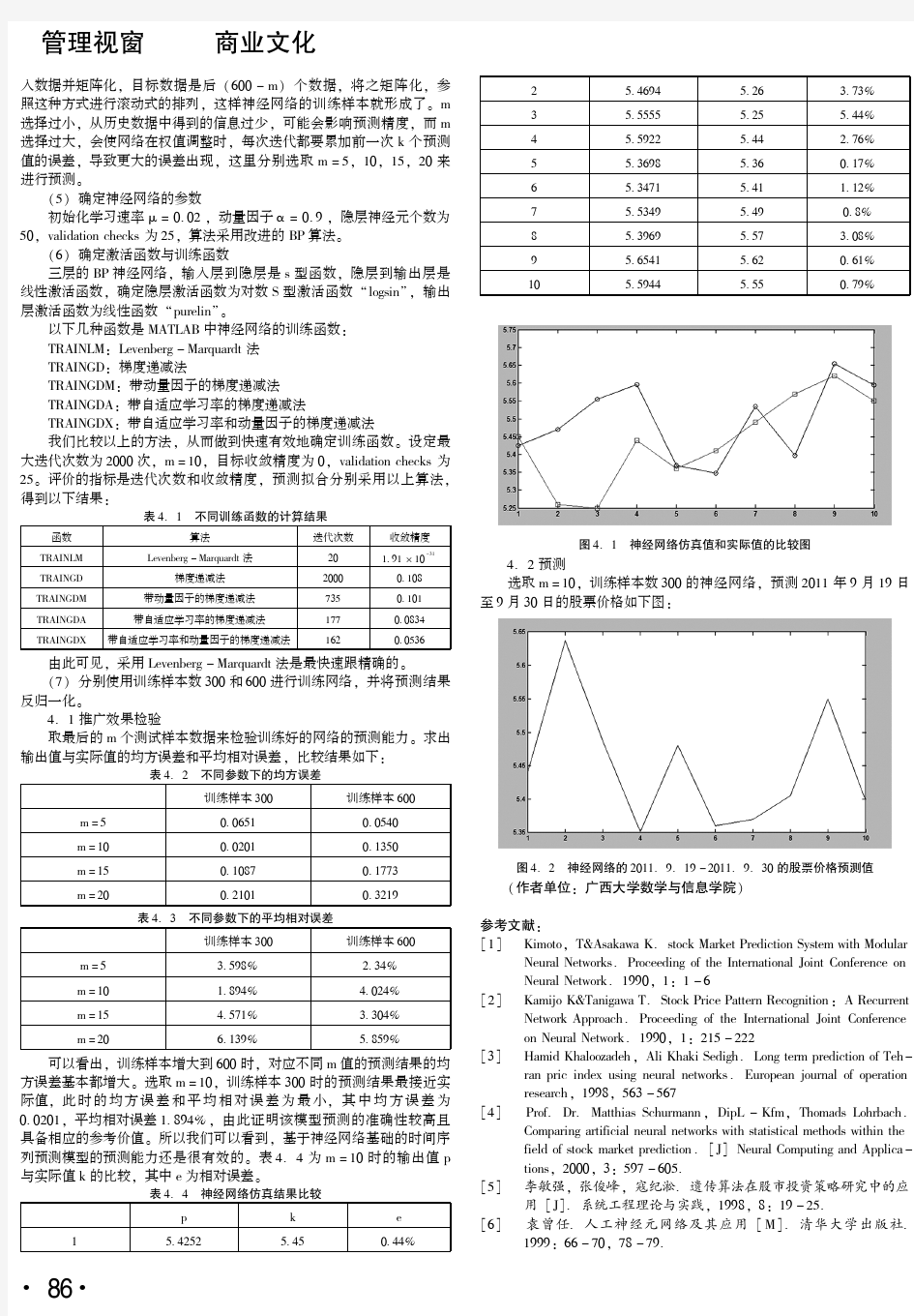 基于BP神经网络的股票价格预测研究