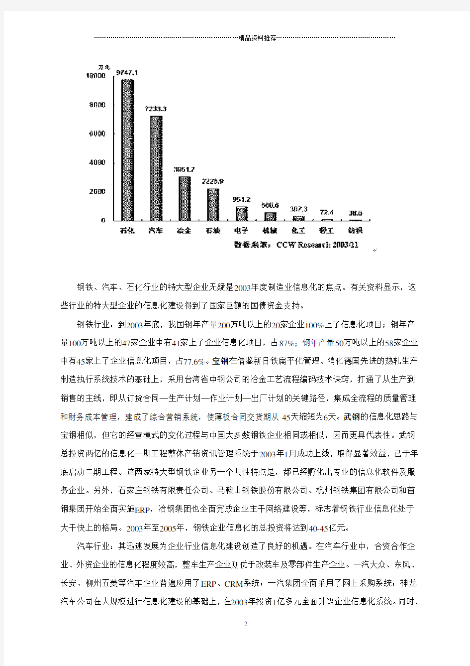 制造业信息化分析报告(初稿)