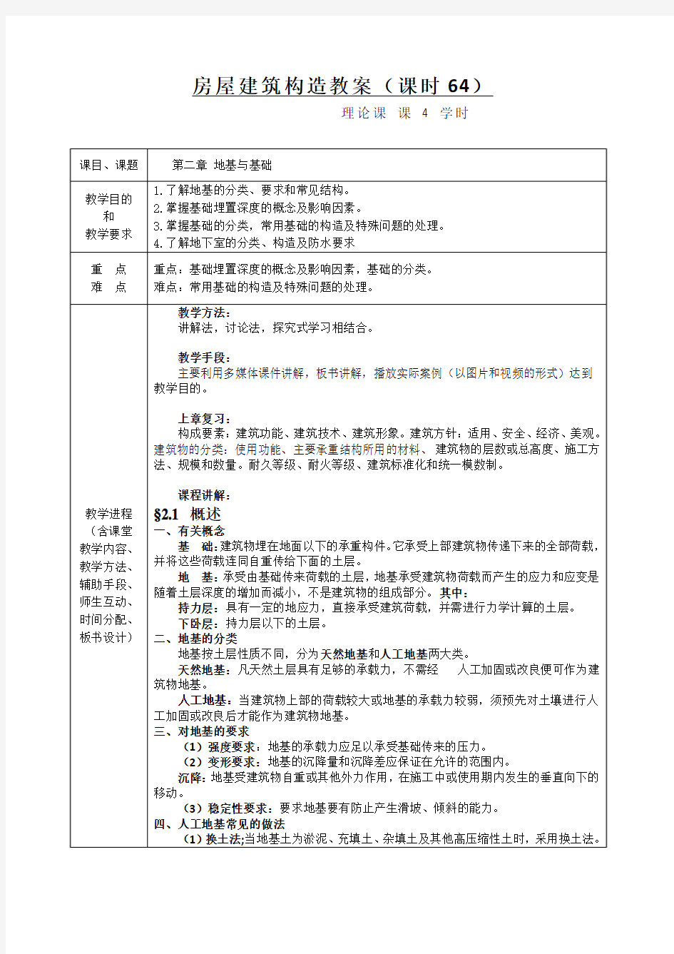 第二节课(房屋建筑构造)