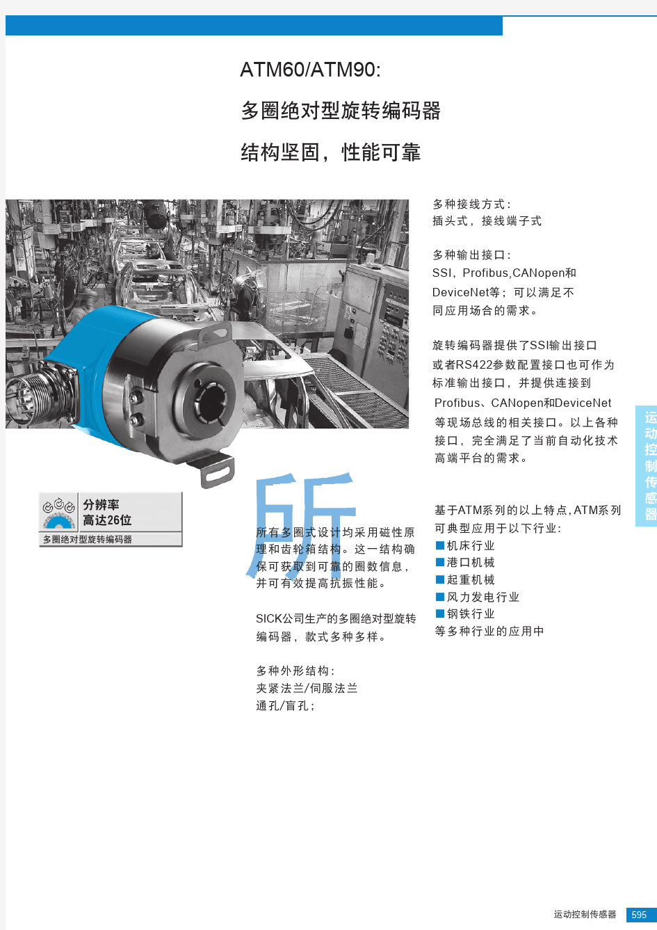 ATM60-90系列绝对值旋转编码器选型手册(中文版)