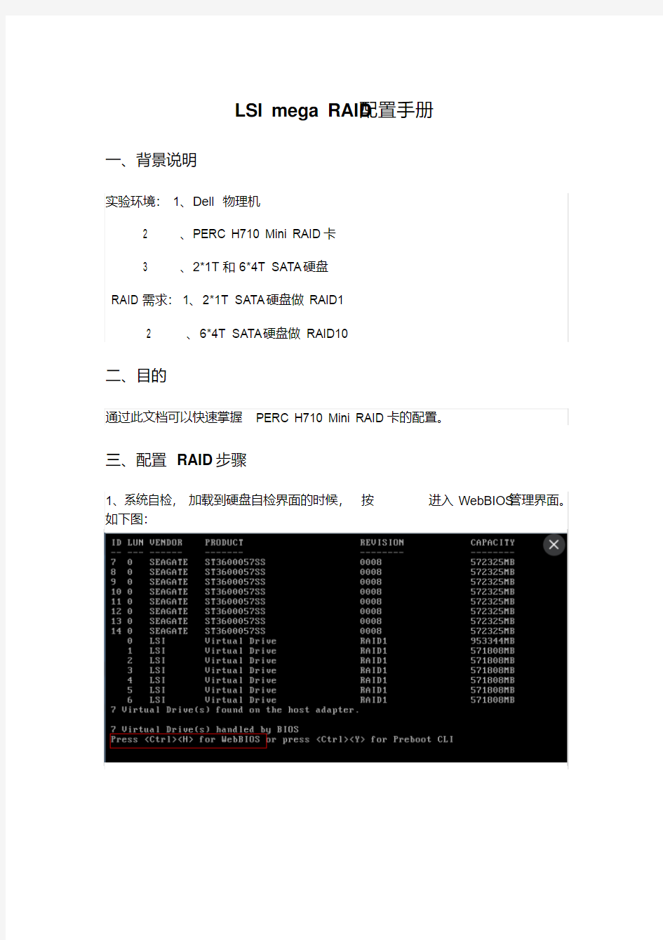 LSImegaRAID配置手册