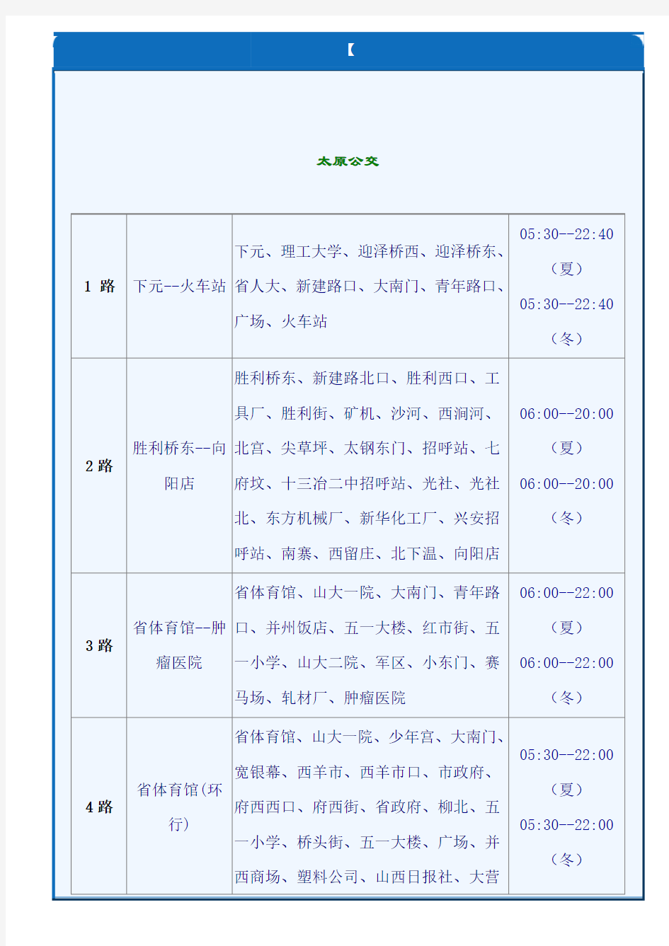 太原公交地图