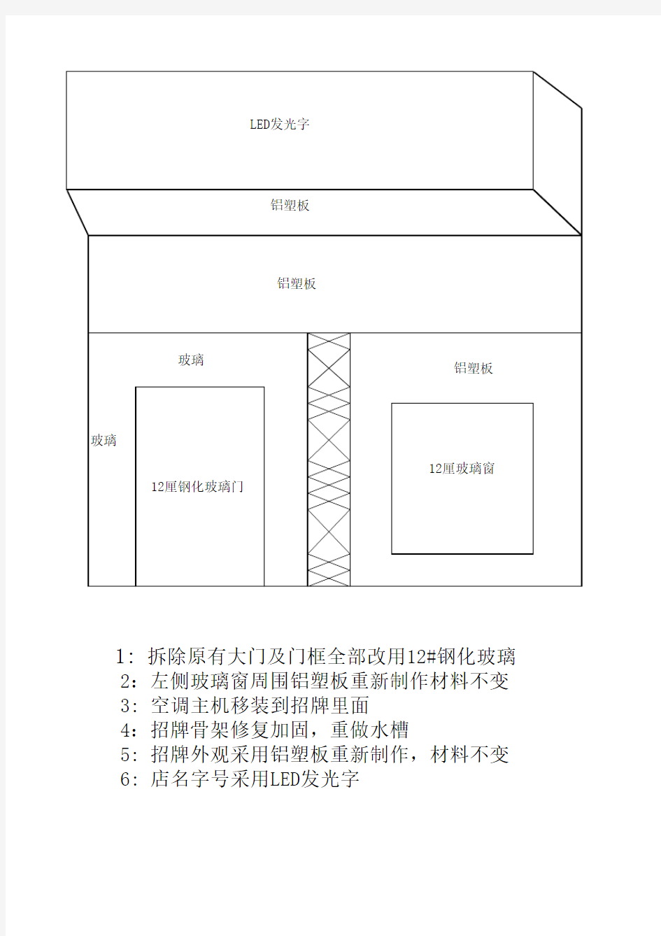 门面平面图