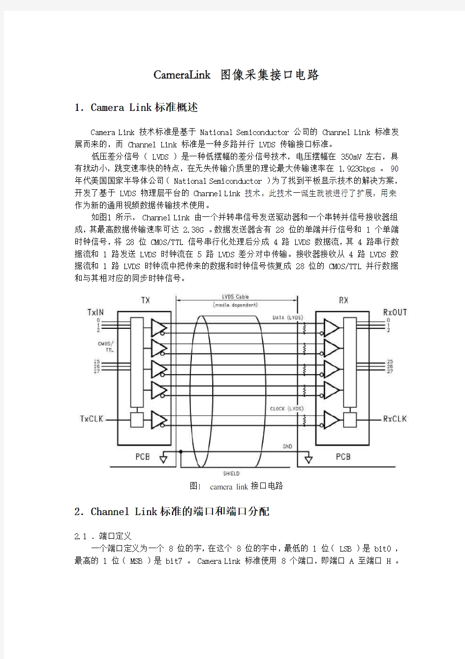 CameraLink图像采集接口电路1(2)