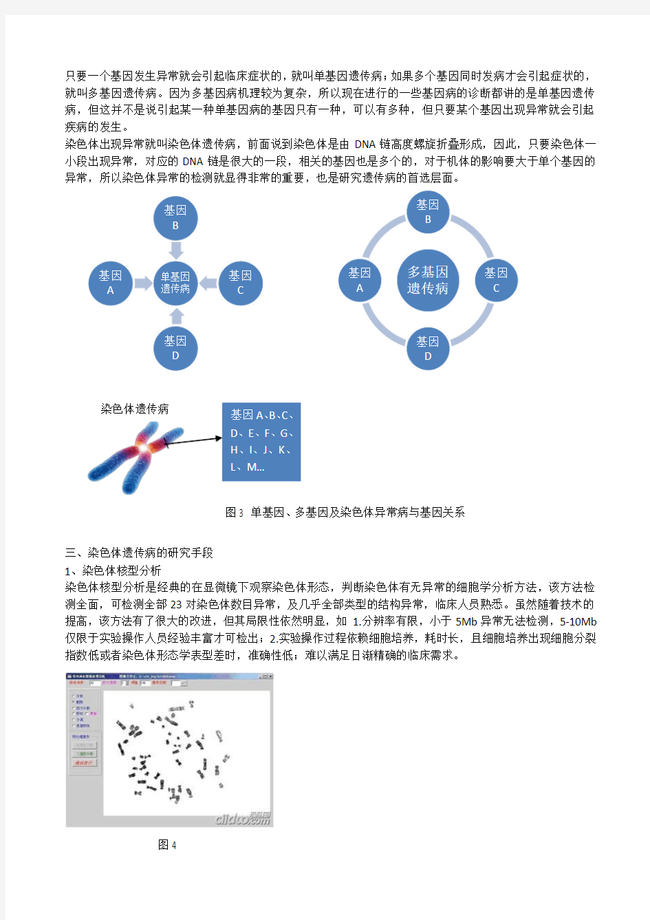 遗传病检测方法比较