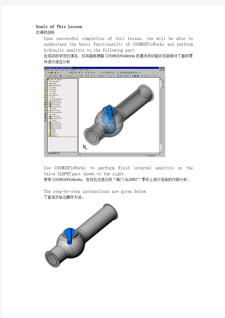 COSMOSFloWorks教程中文英文双解版