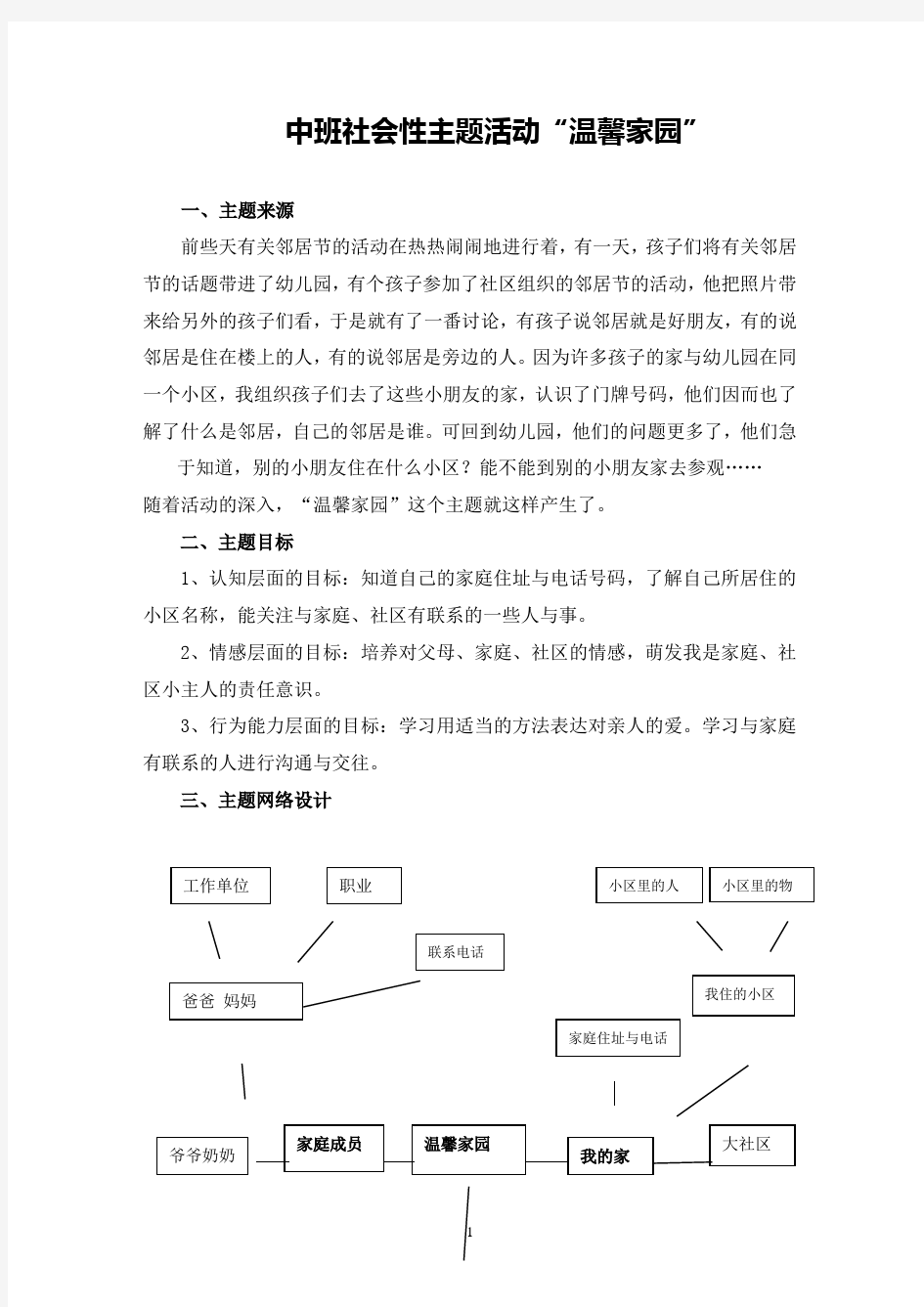 电大学前教育毕业作业(幼儿园教学活动设计与指导)范例 精品