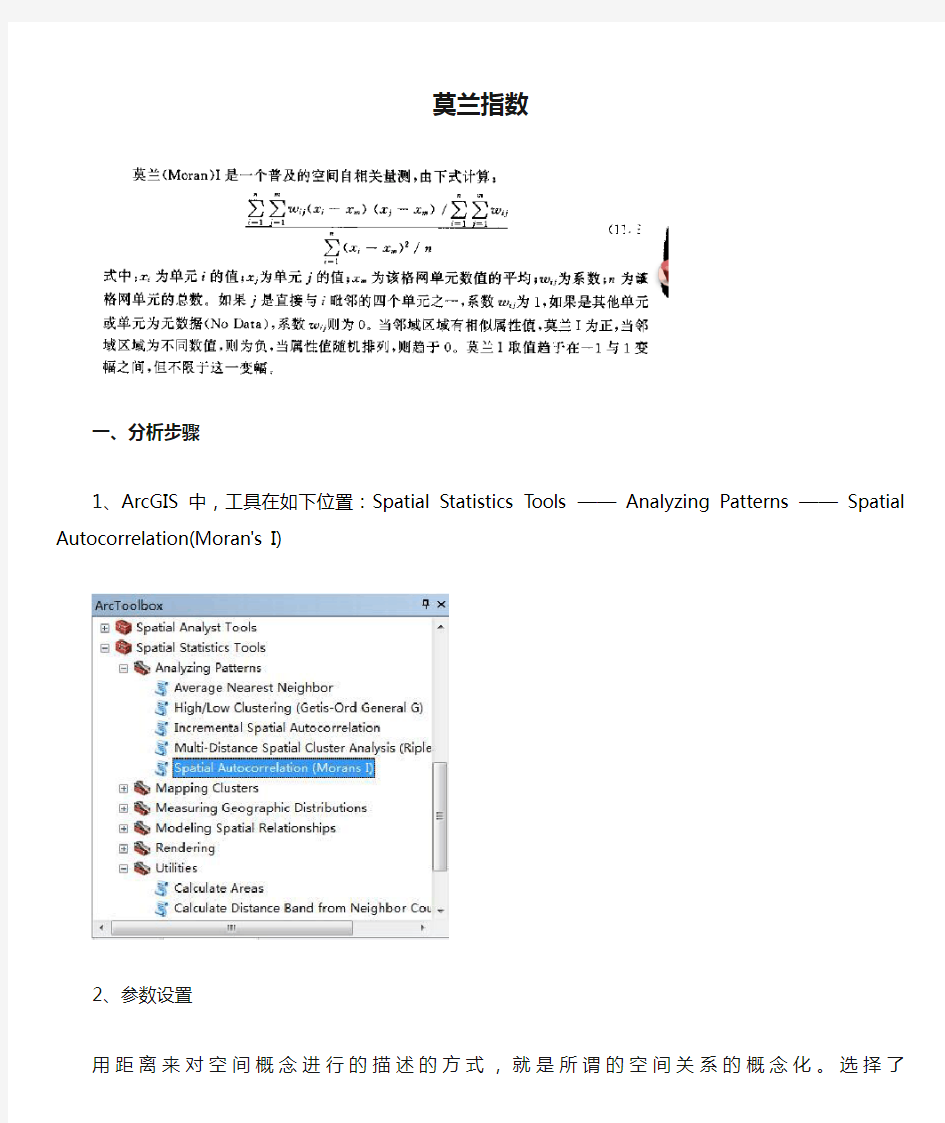 地学统计分析-莫兰指数