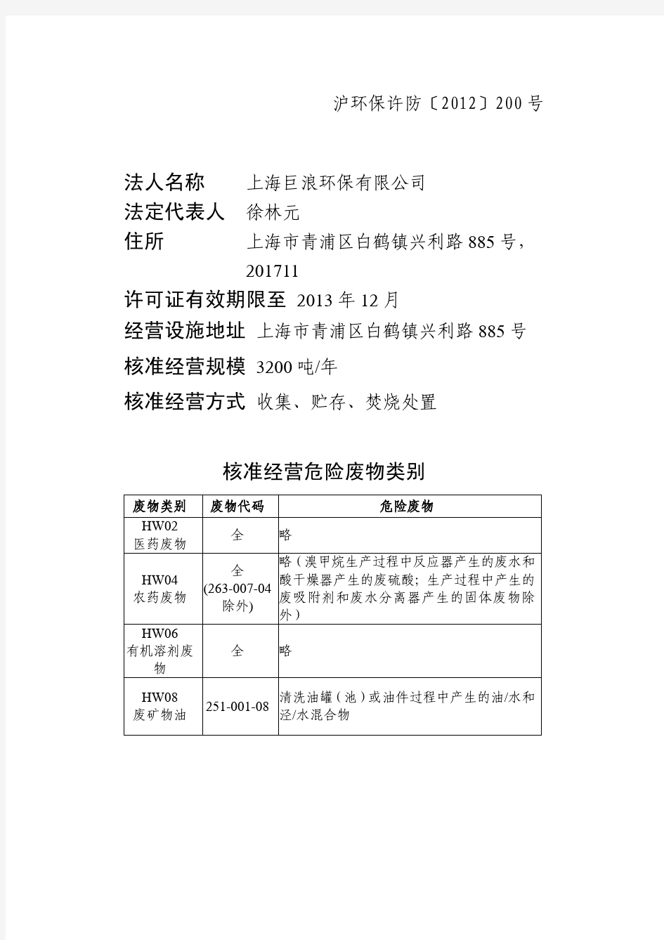 上海巨浪环保有限公司