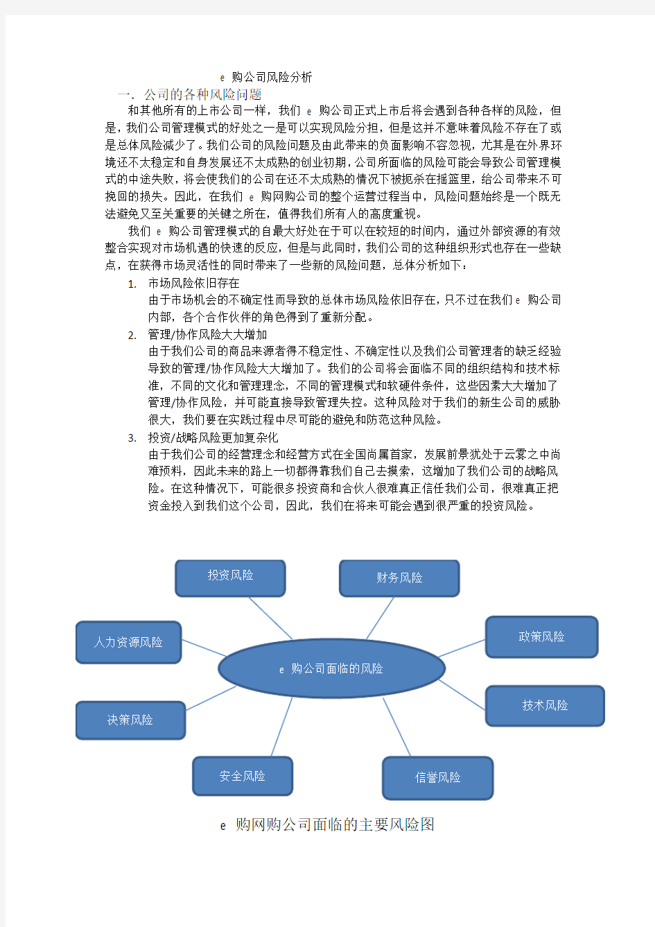 公司风险分析