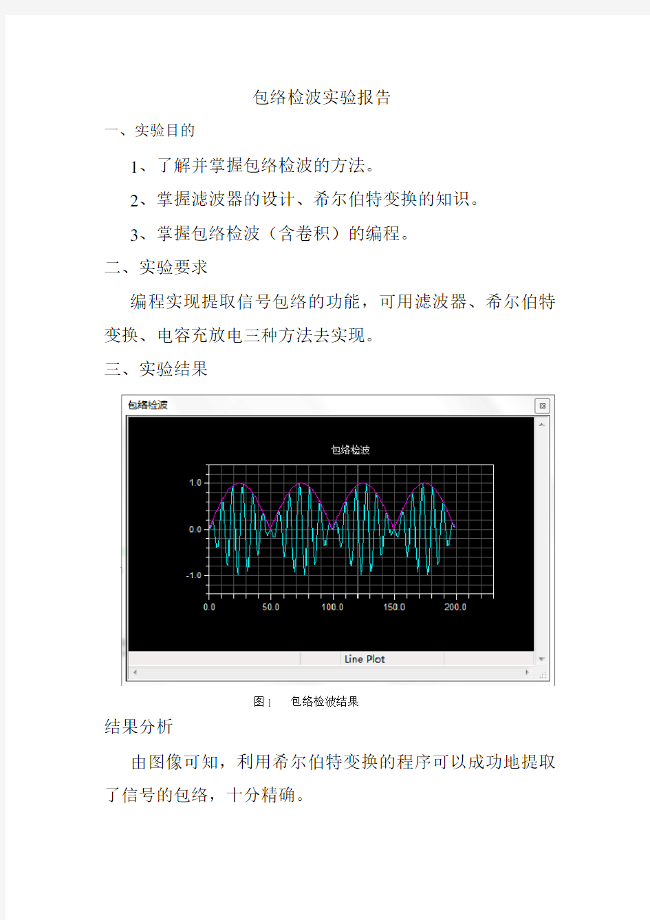 包络检波实验报告