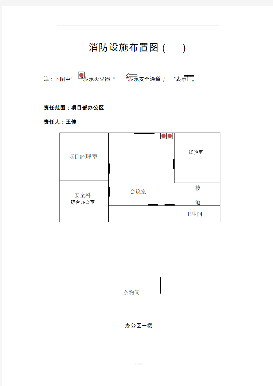 消防设施平面布置图