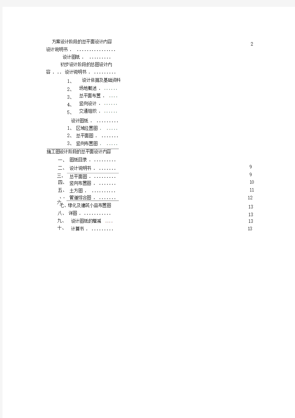 建筑总平面图设计