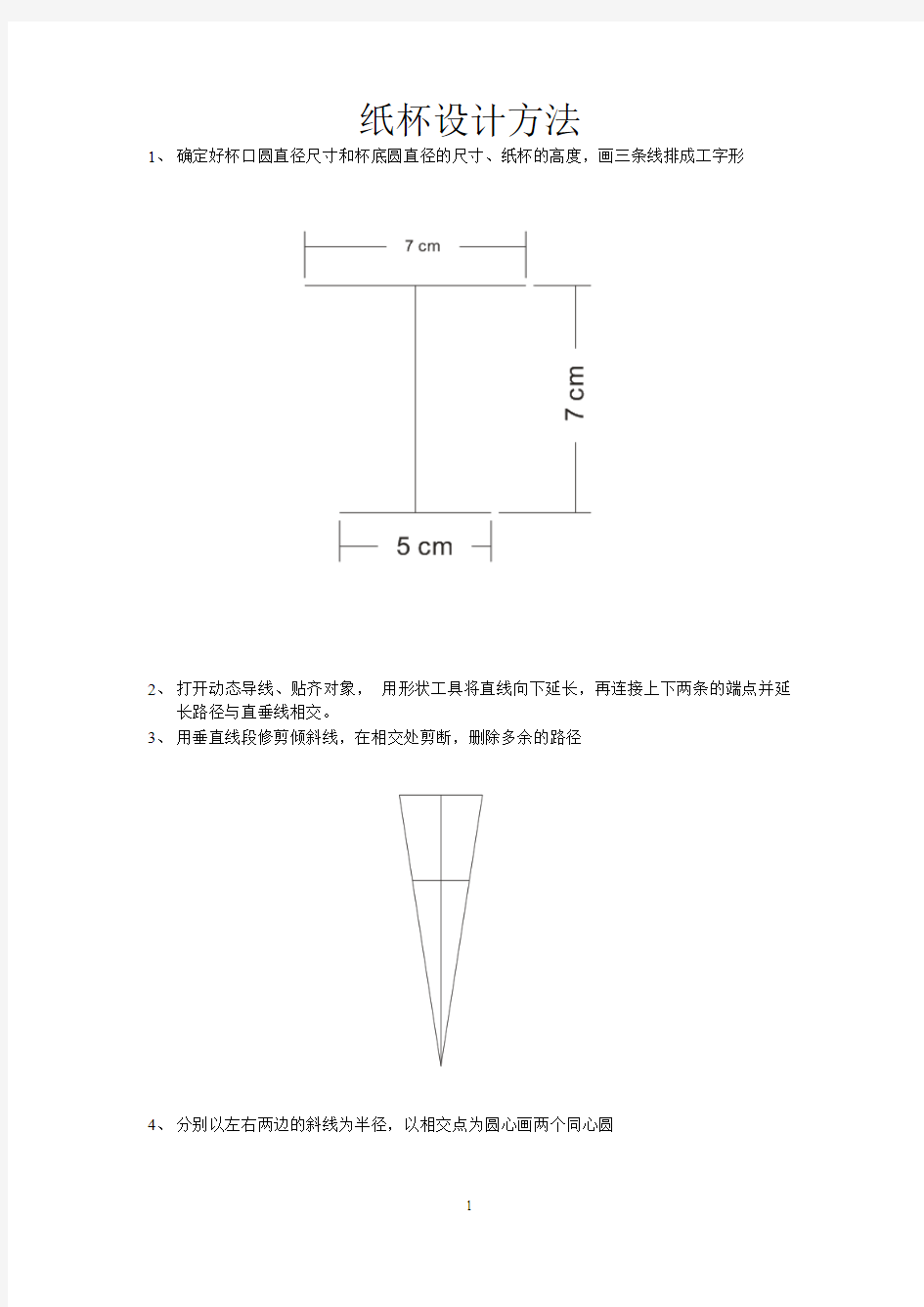 纸杯设计方法