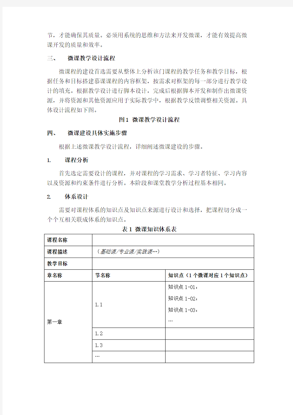 微课建设实施方案(1)