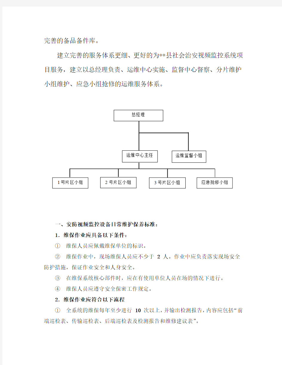 平安城市维保方案