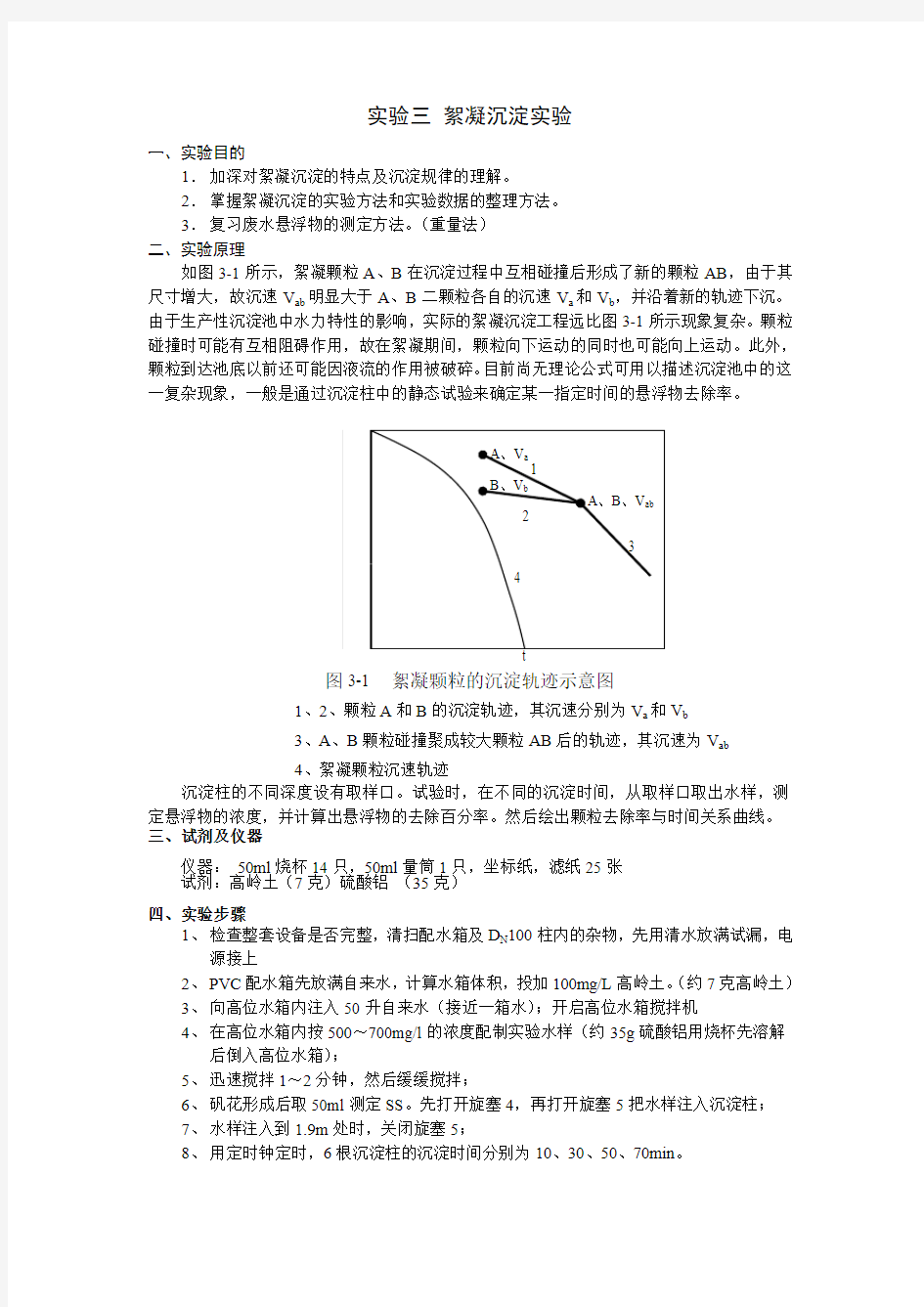 絮凝沉淀实验