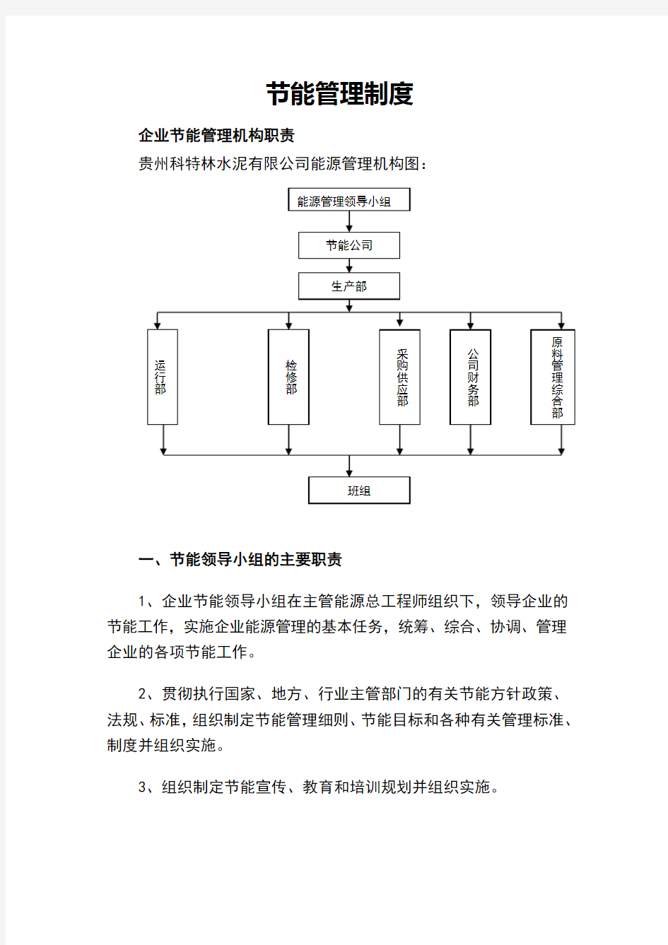 节能管理制度