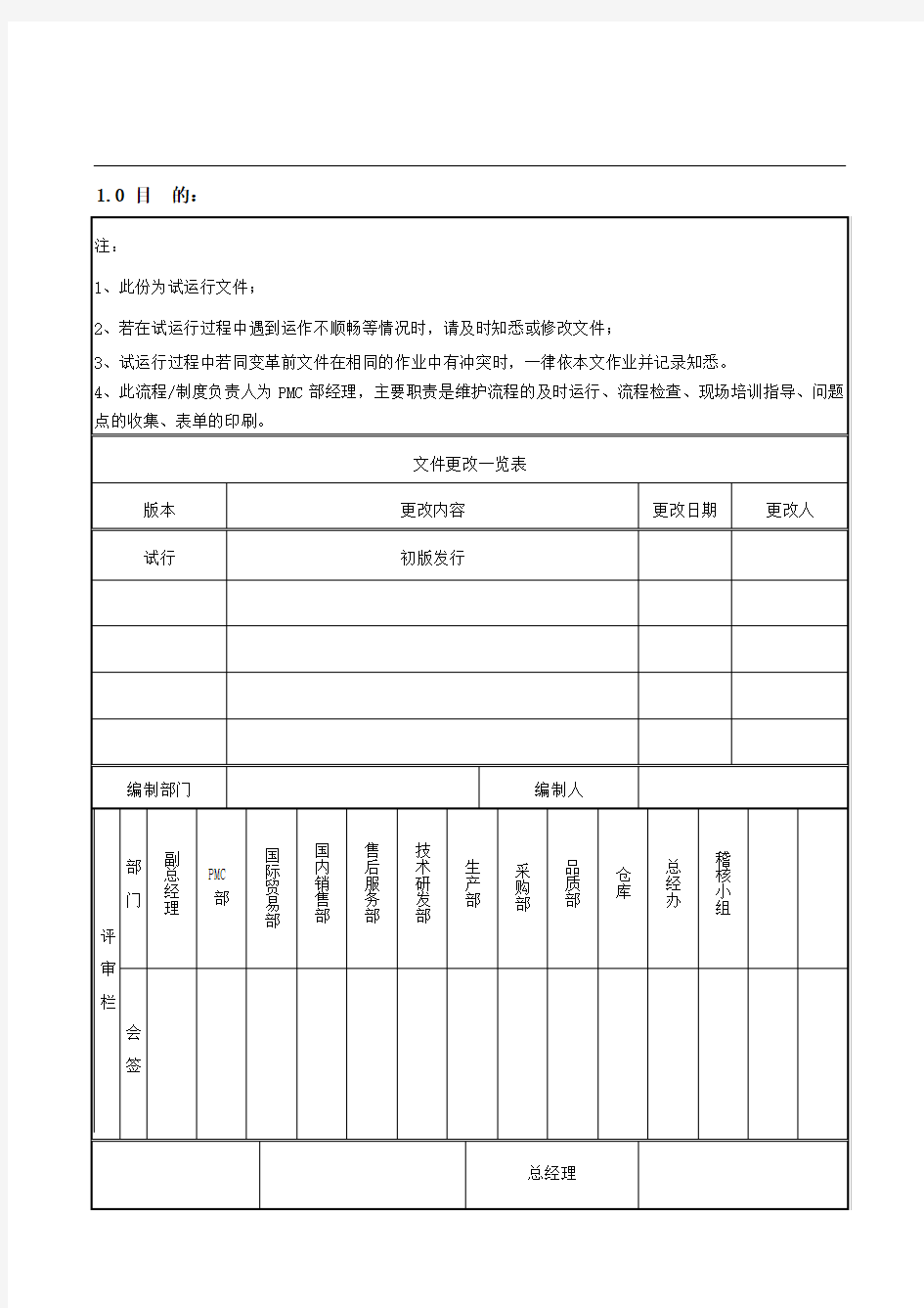 物料请购作业流程