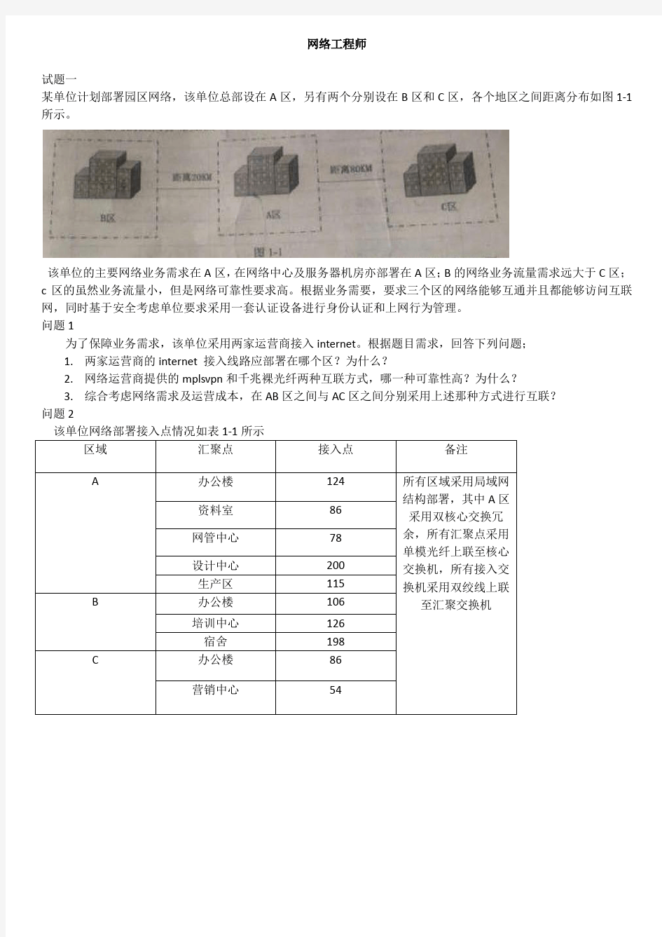 中级网络工程师试题3