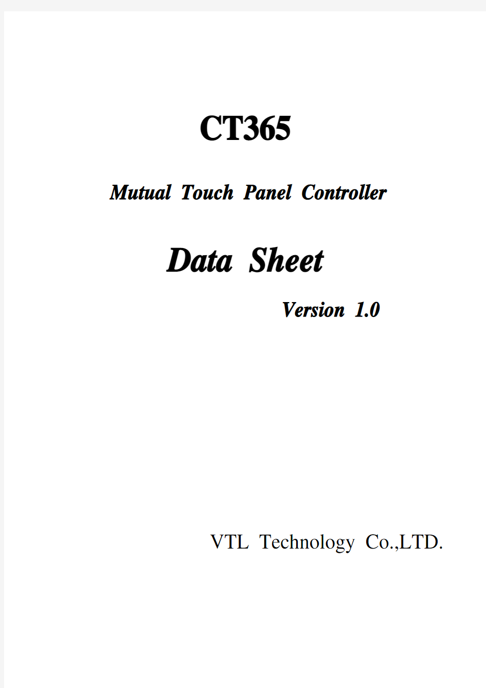 CT365 DATASHEET_V1.0
