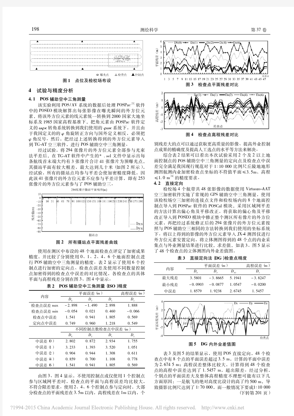 POS辅助航空摄影测量精度分析_刘力荣