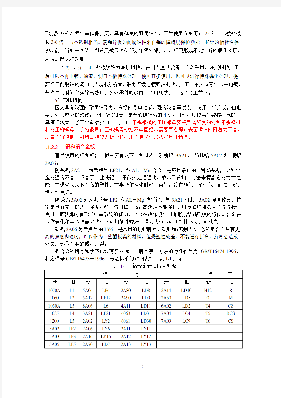 钣金结构设计工艺手册(36页)