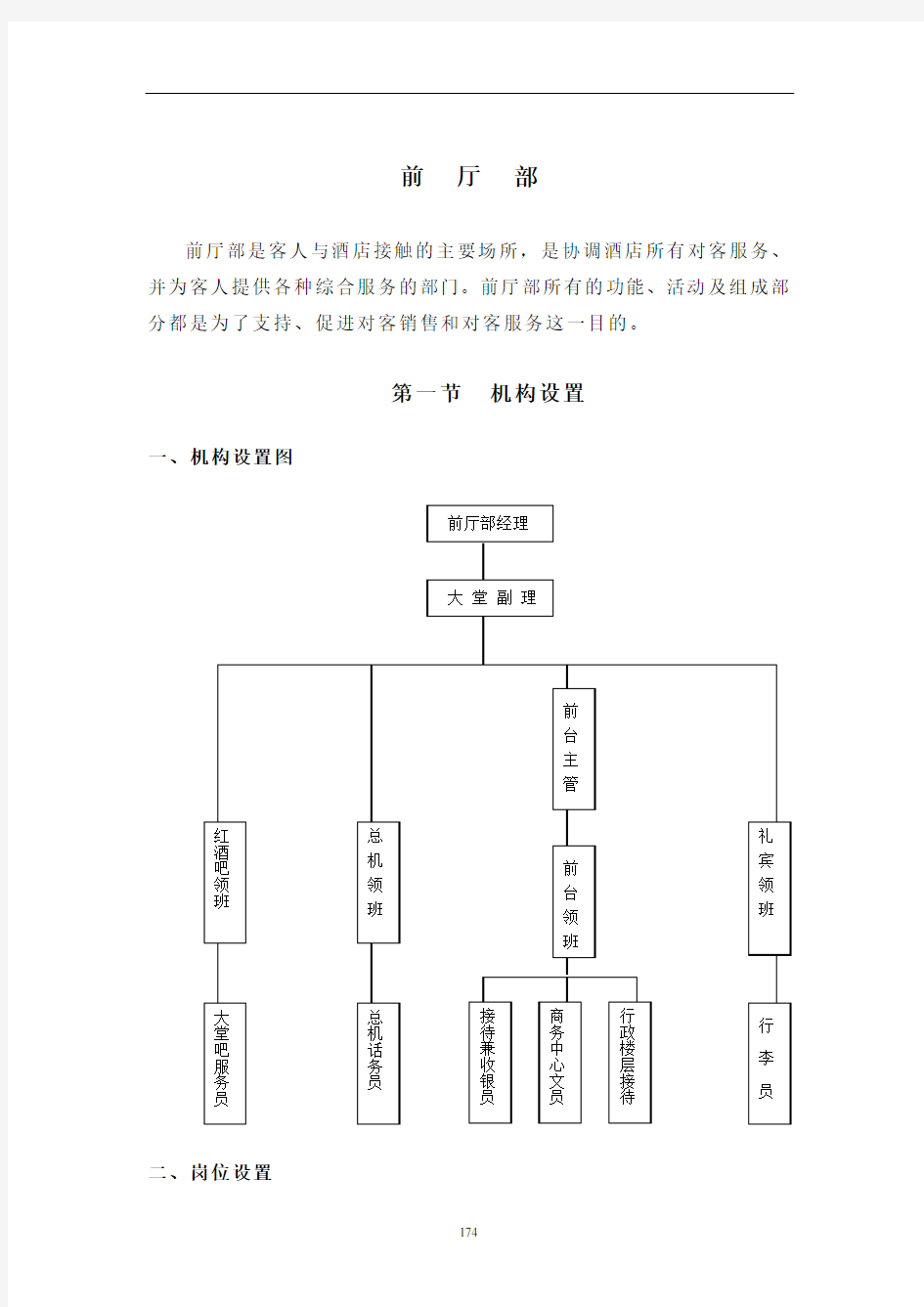 前厅部管理手册解析