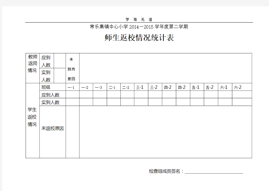 2020年师生返校情况统计表.doc