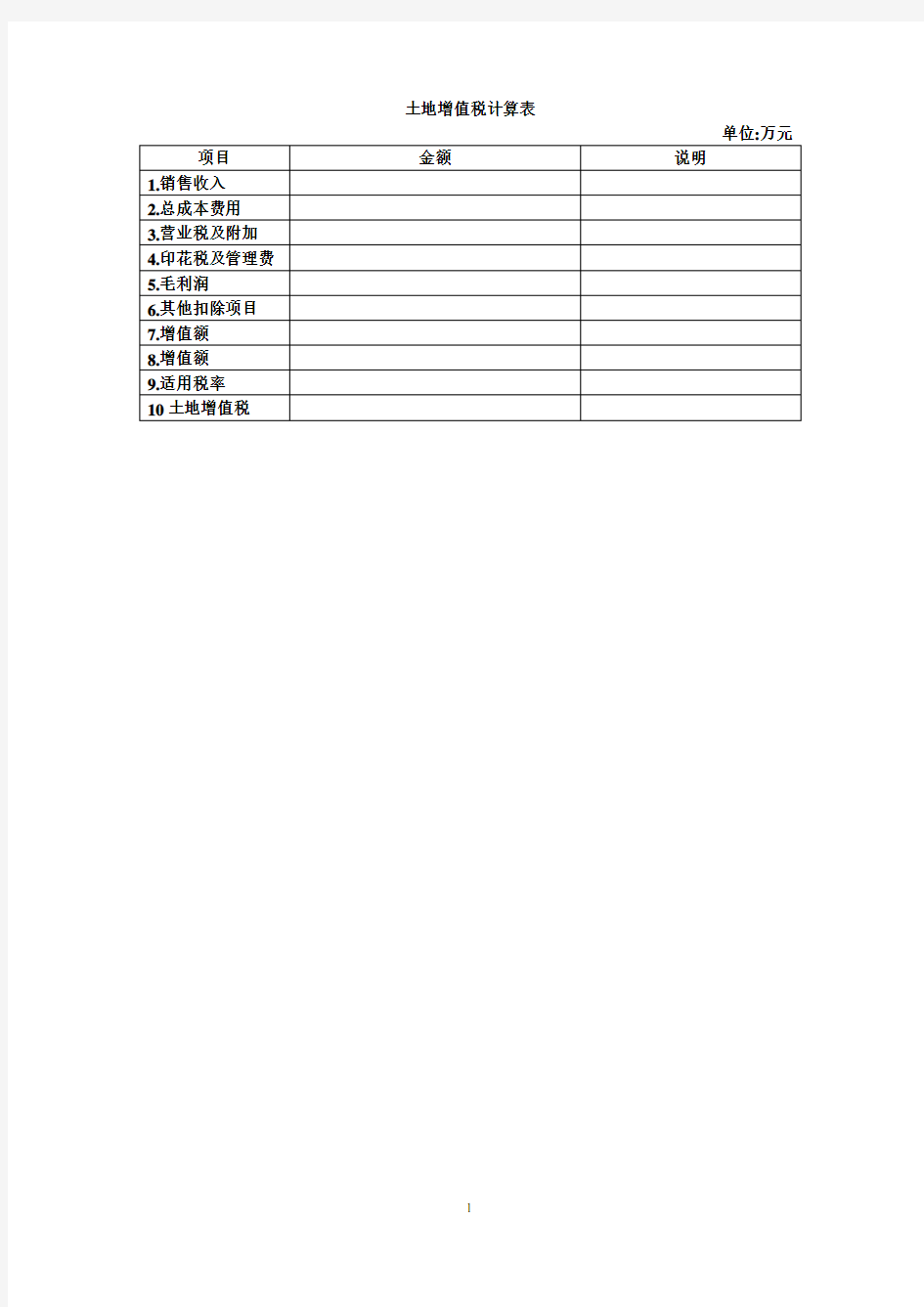 土地增值税计算表.doc