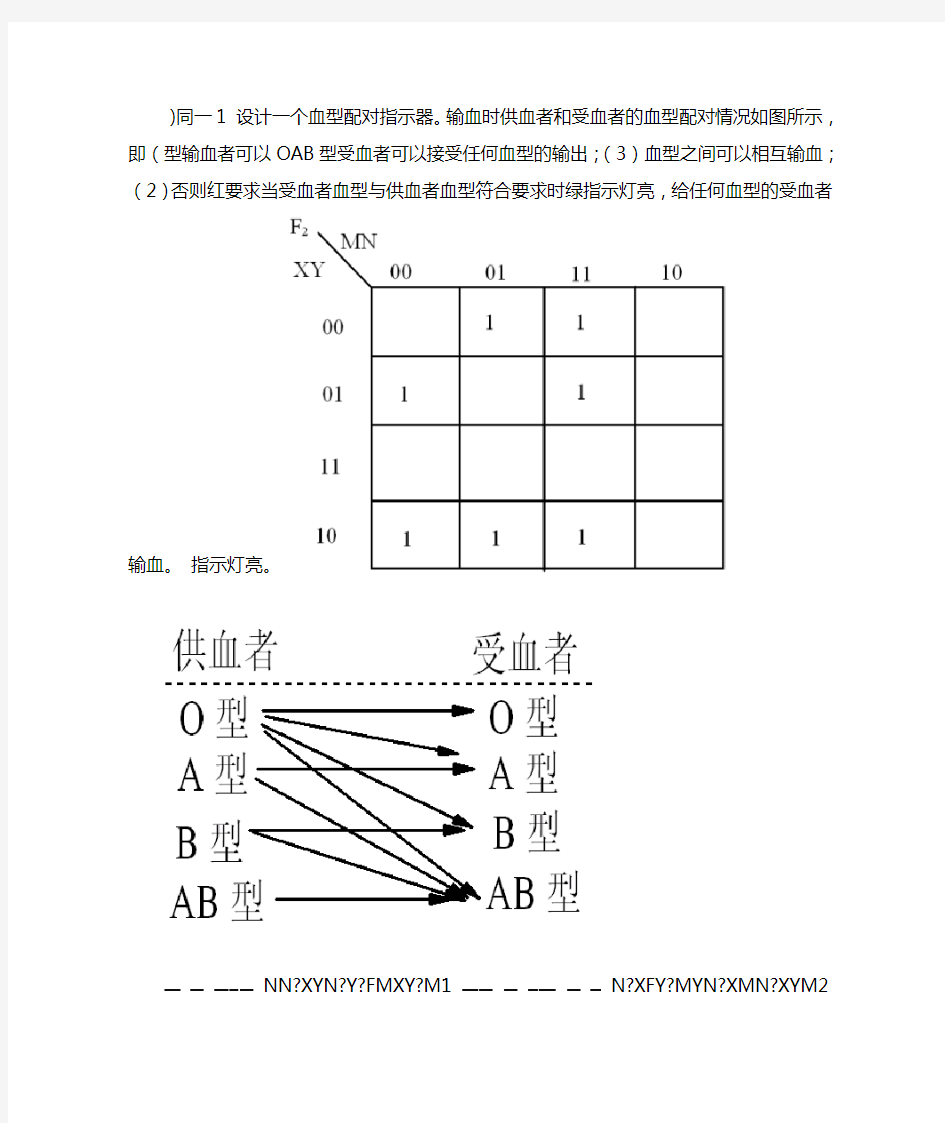 设计一个血型配对指示器