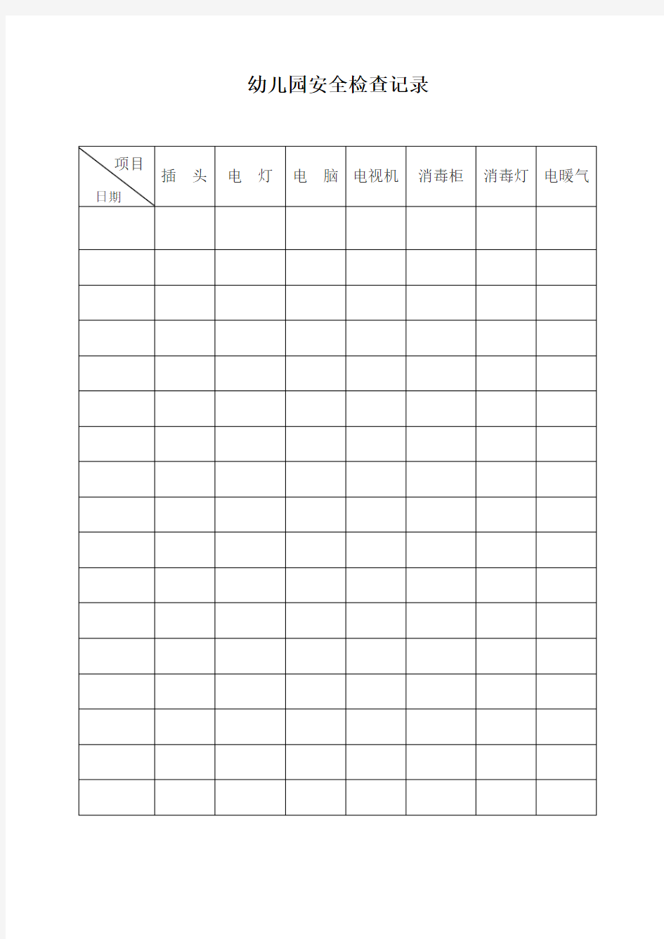 C1安全制度_安全工作检查记录