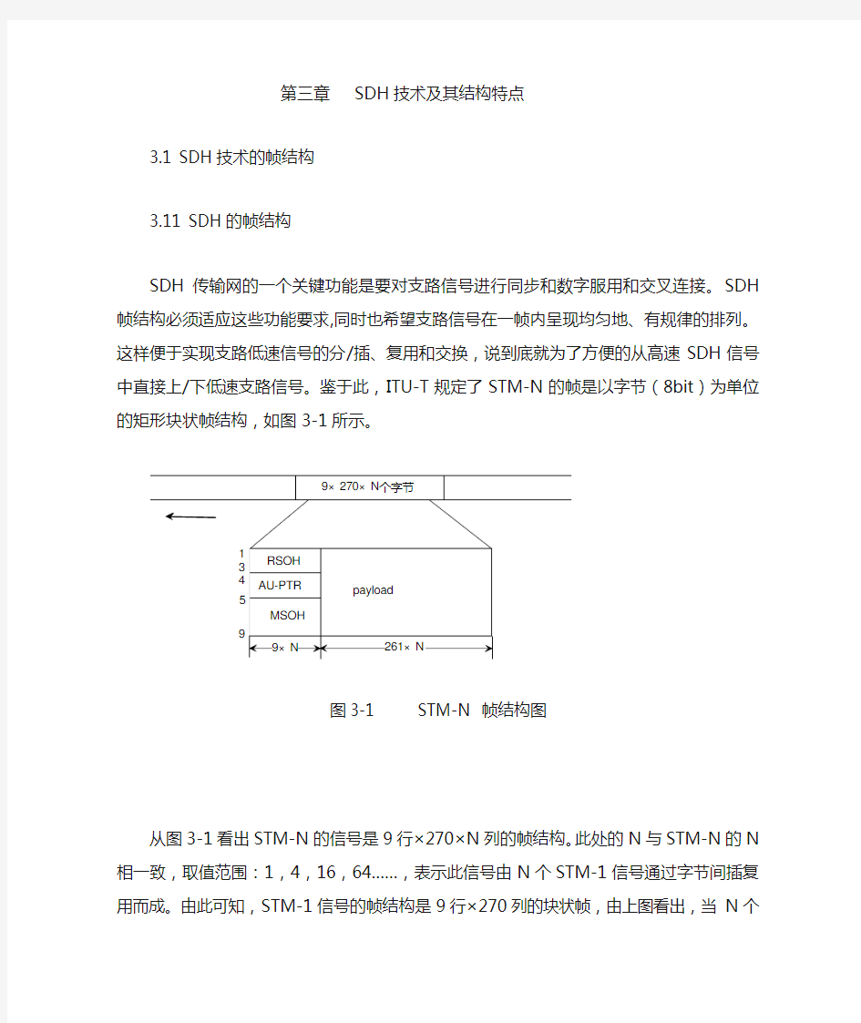 第三章---SDH技术及其结构特点