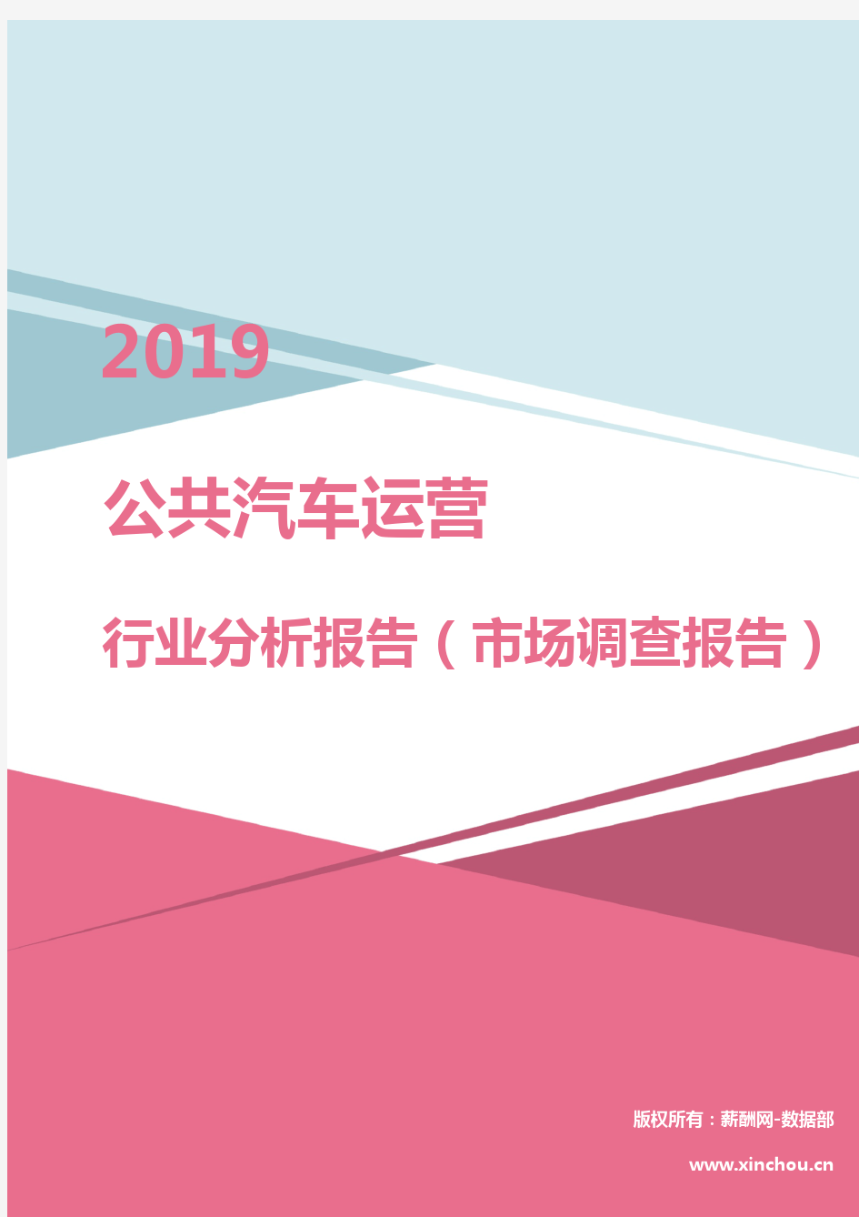 2019年公共汽车运营行业分析报告(市场调查报告)