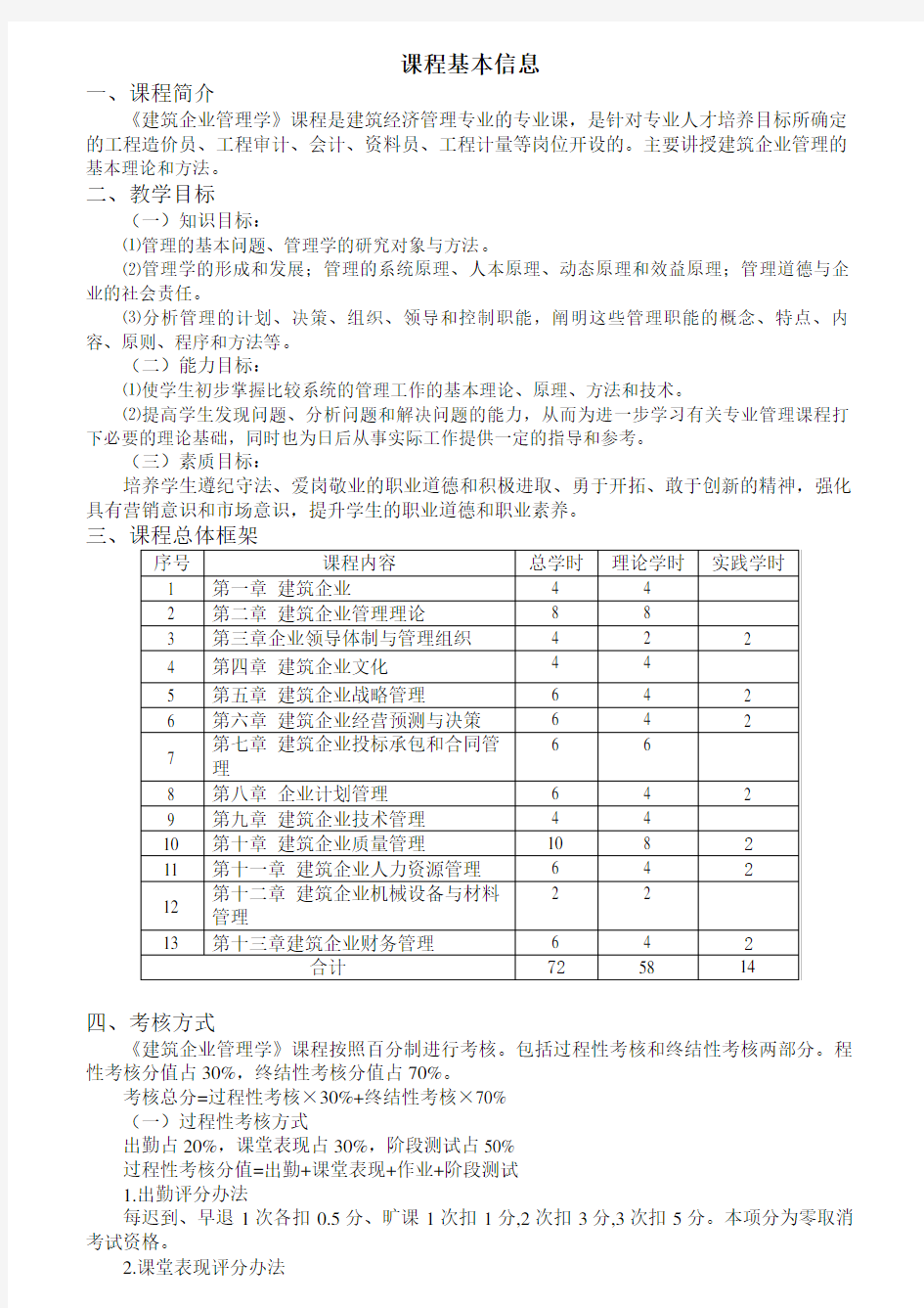 建筑企业管理学教案