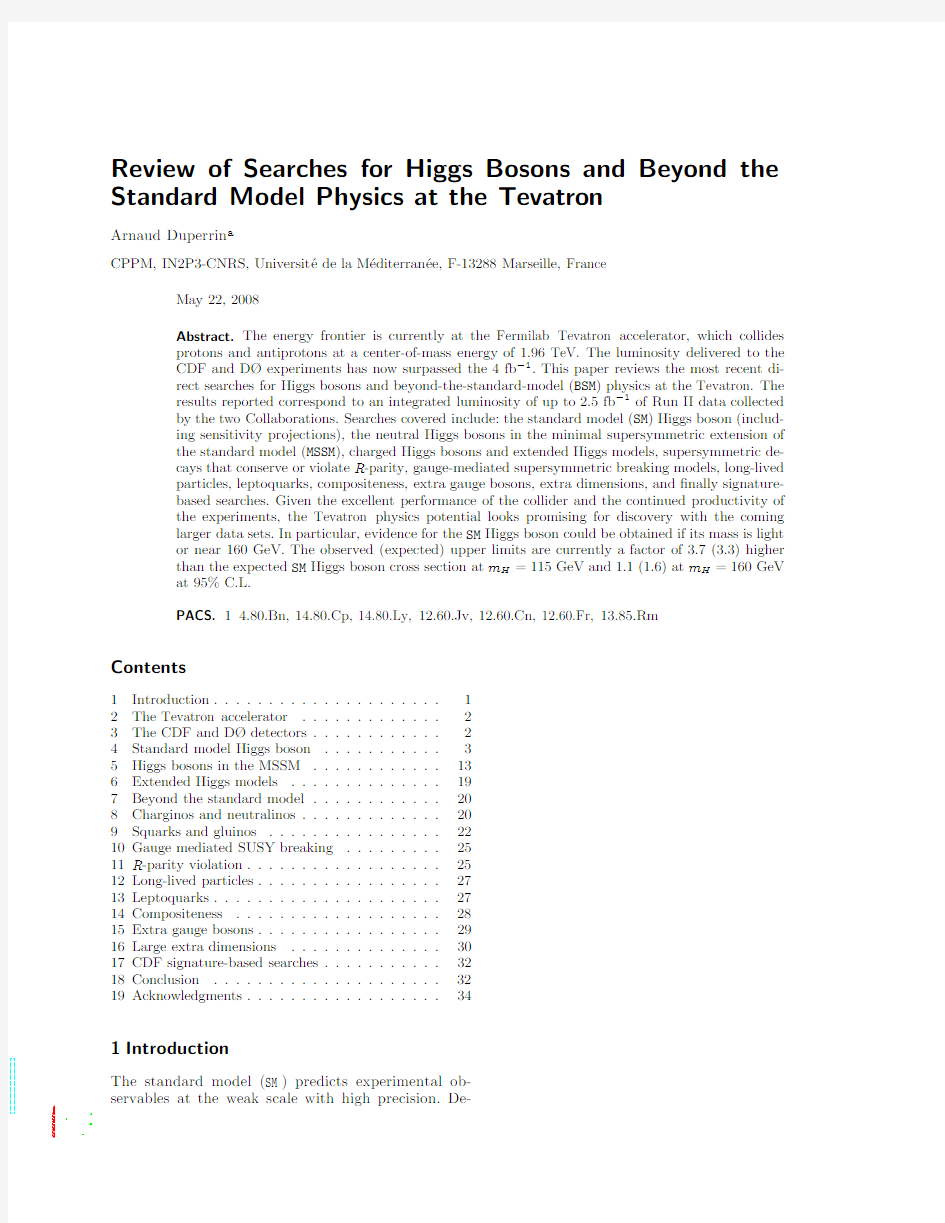 Review of searches for Higgs bosons and beyond the standard model physics at the Tevatron