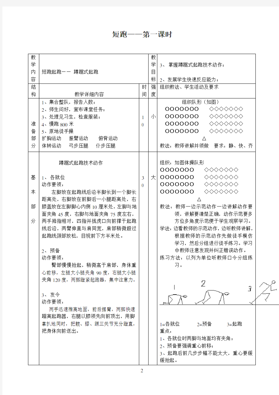 短跑教案