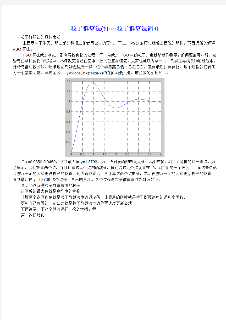 粒子群算法matlab代码___吐血推荐