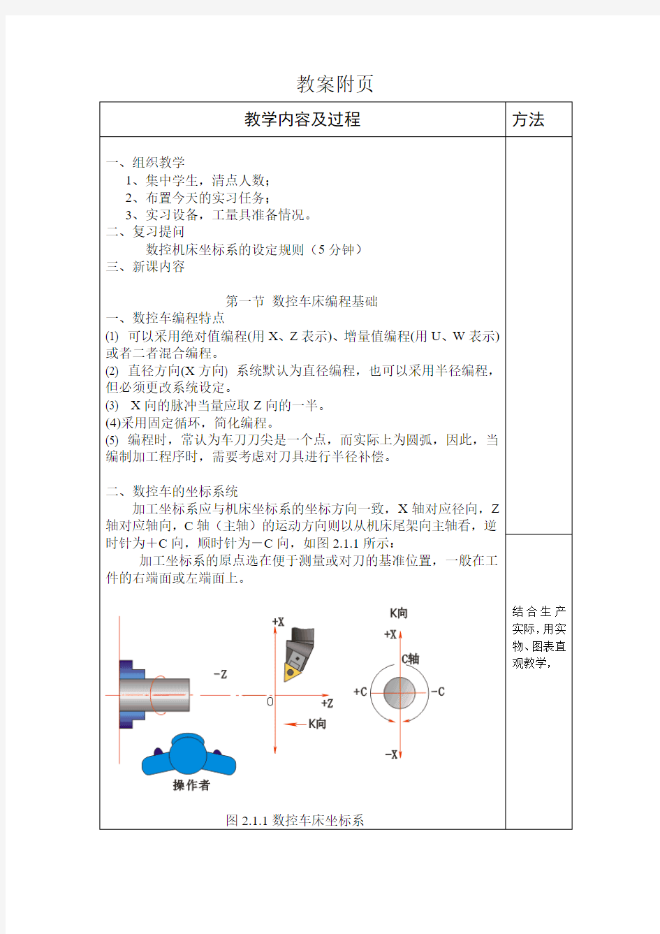 数控车床编程教案一