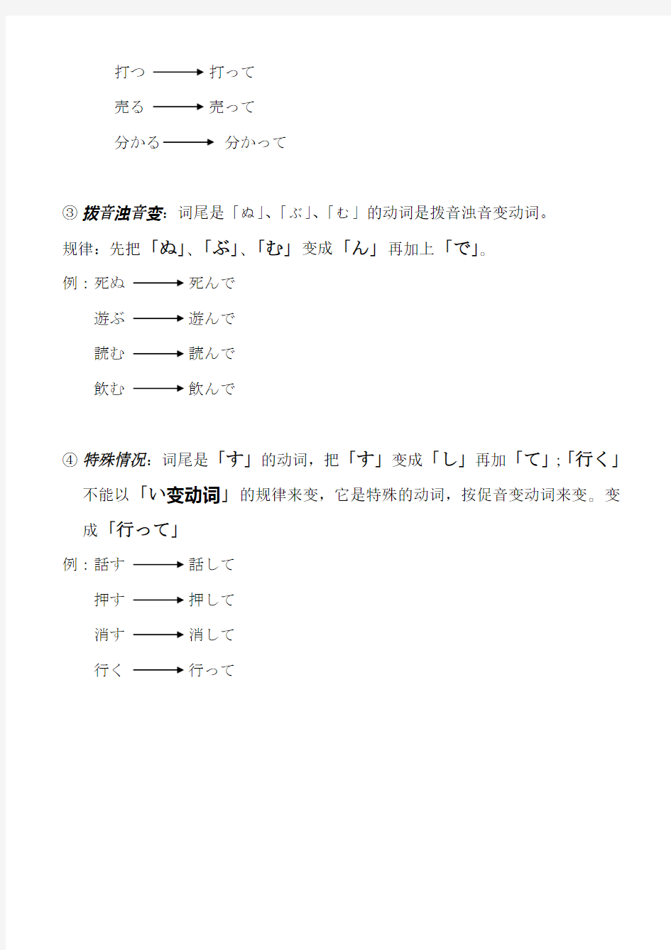 日语动词のて形变形详解