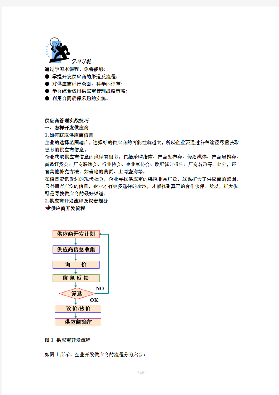 供应商管理实战技巧