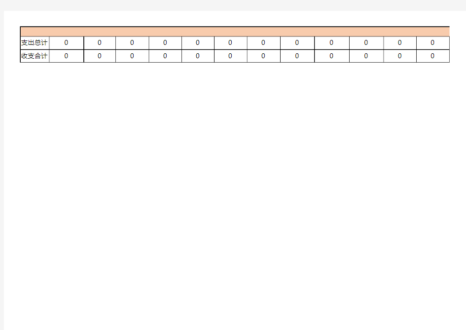 Excel表格通用模板：个人收入支出明细表(自动计算)