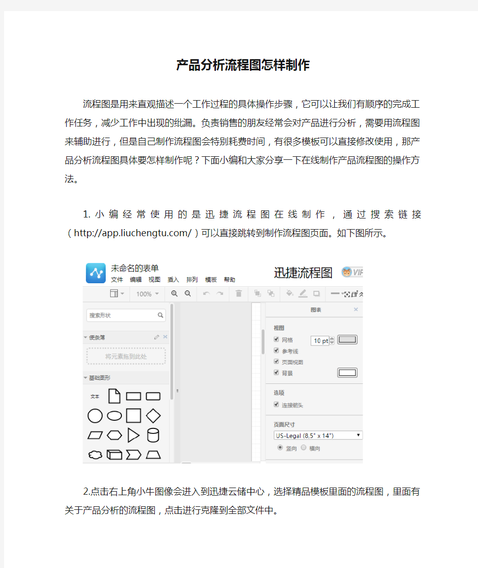 产品分析流程图怎样制作