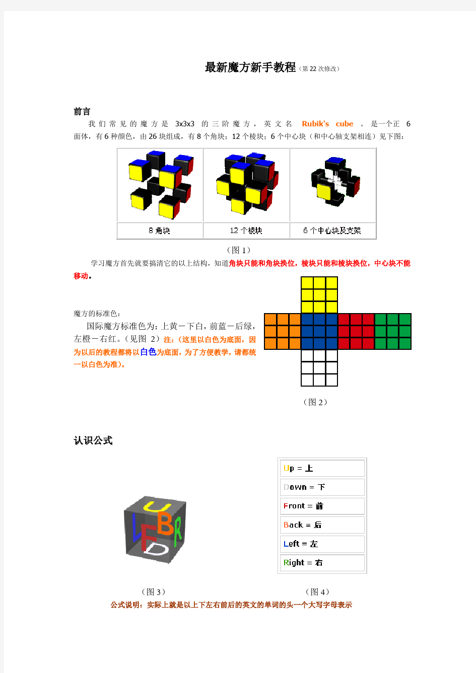 魔方教程,最新最全的教材