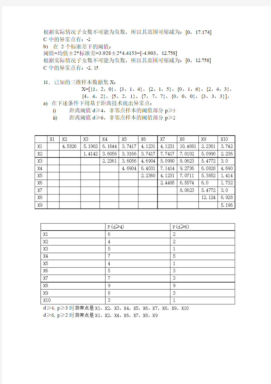 数据挖掘作业答案