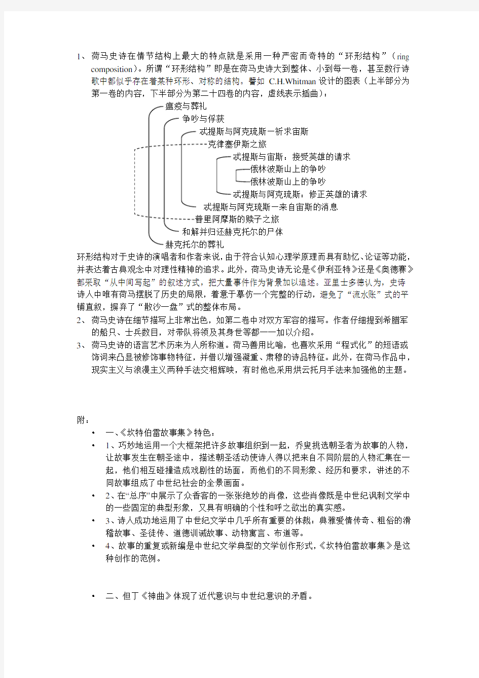 (完整版)荷马史诗艺术特点