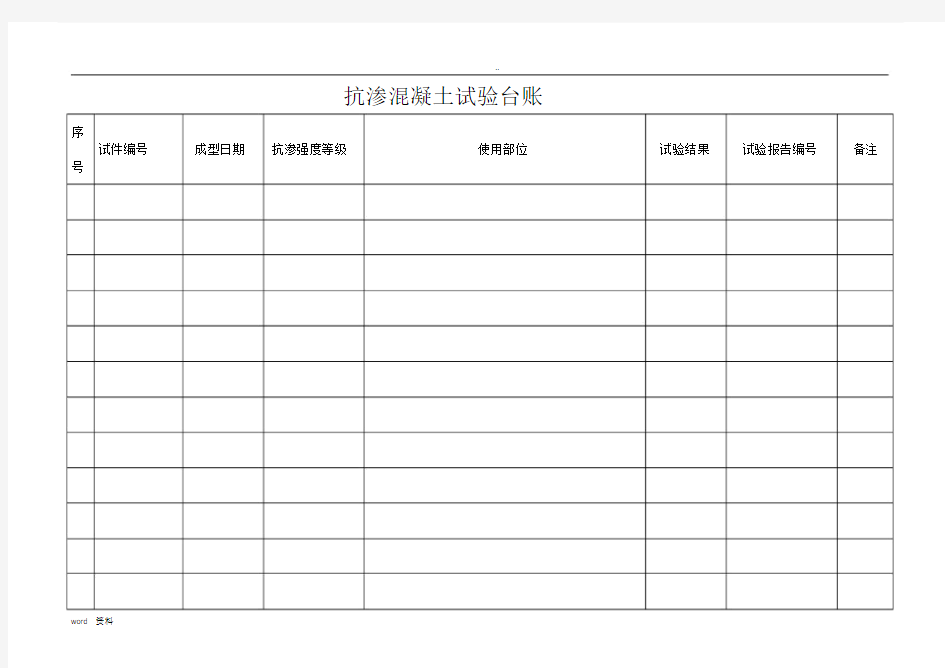 混凝土试验台账.doc